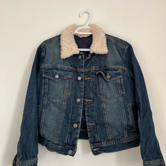 Mango Lined Denim Jacket Size S - Picture 2 of 3